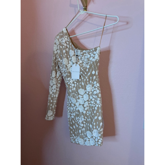 Women's The Population Dress, White, Size S - Picture 5 of 8